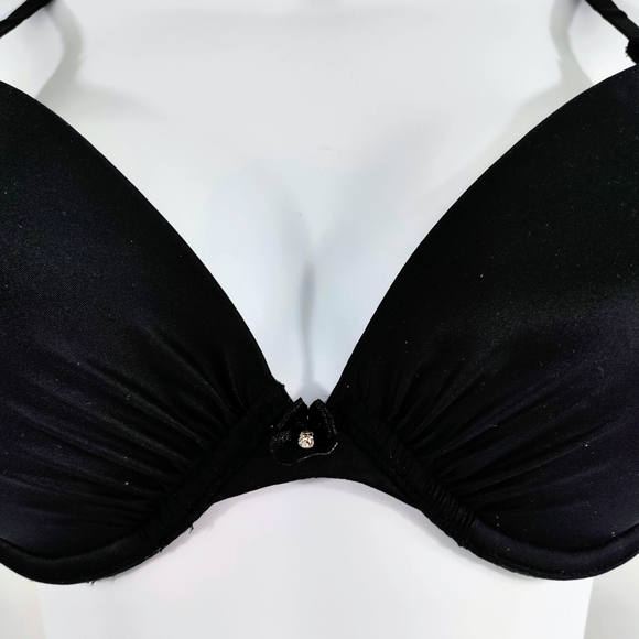 Lily of France Perfect Lift Padded Black T-Shirt Bra Plus Size 38C - Picture 6 of 11